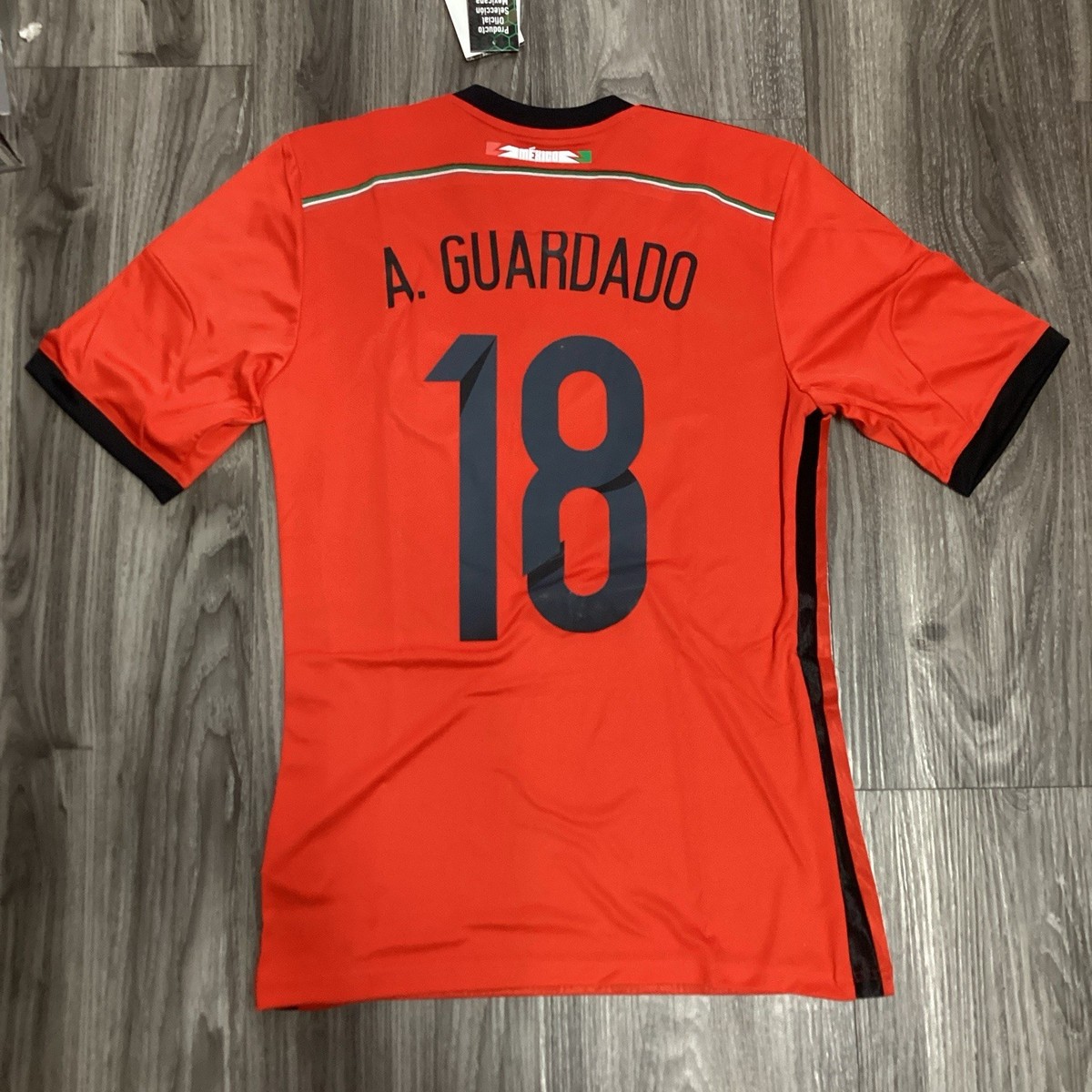 Adidas Mexico Guardado 18 Away Red/Black Soccer Jersey 2014 Size Small Men  Only