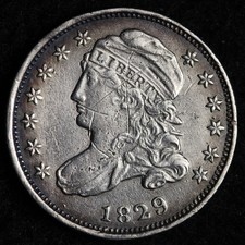 1829 Capped Bust Silver Dime XF E147 AGPN