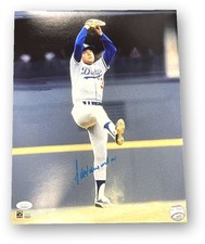 Fernando Valenzuela Signed Autographed 11x14 Photo Dodgers Wind Up JSA