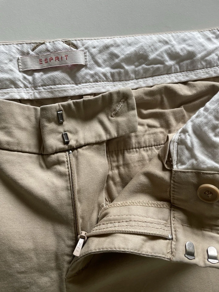 Pantalon chino beige Esprit pour femme, taille 40 (largeur 34, longueur... - Photo 4/4