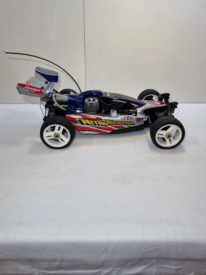 TAMIYA NITRO BLASTER NDF 01 CHASSIS GLOW ENGINE R/C CAR  1:10 Rare - Immagine 3 di 4