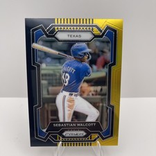 2024 Panini Prizm Sebastian Walcott 1/5 Black!And Gold #112