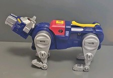 Voltron Blue Lion Robot Toy Figure with Red and Yellow Details