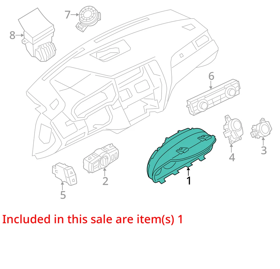 Grupo de velocímetro analógico MPH compatible con BMW 640i 14-19, 6831693 Foto 3 de 4