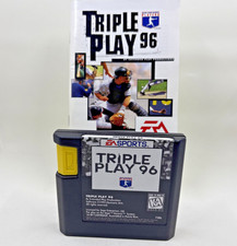 Triple Play 96 (Sega Genesis, 1995) - Cartridge & Manual Tested/Works!