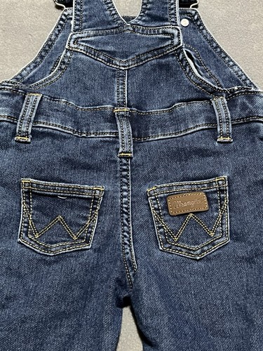 Salopette bavaglino jeans Wrangler denim neonato taglia 12 mesi - Foto 5 di 8