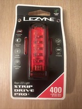 Image of Lezyne Strip Drive Pro + 400 Rear LED Bike Light USB-C Rechargeable Brand New