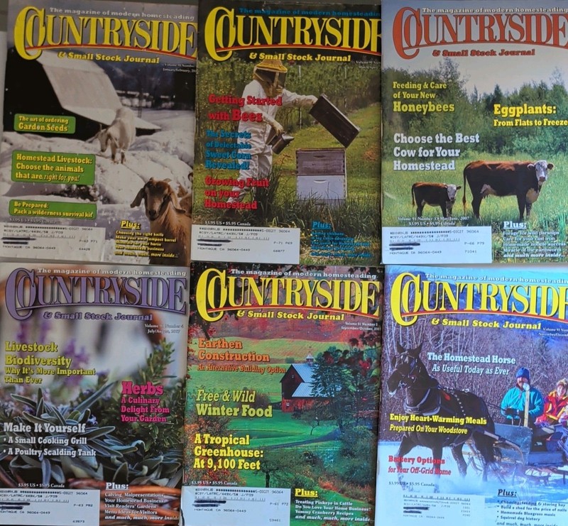 Countryside & Small Stock Journal Lot of 6 Whole Year 2007, Illustrated, Englis