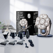 9D Electric Head Shaver for Bald Men, Upgraded 5-in-1 Head Shaver for Bald Men