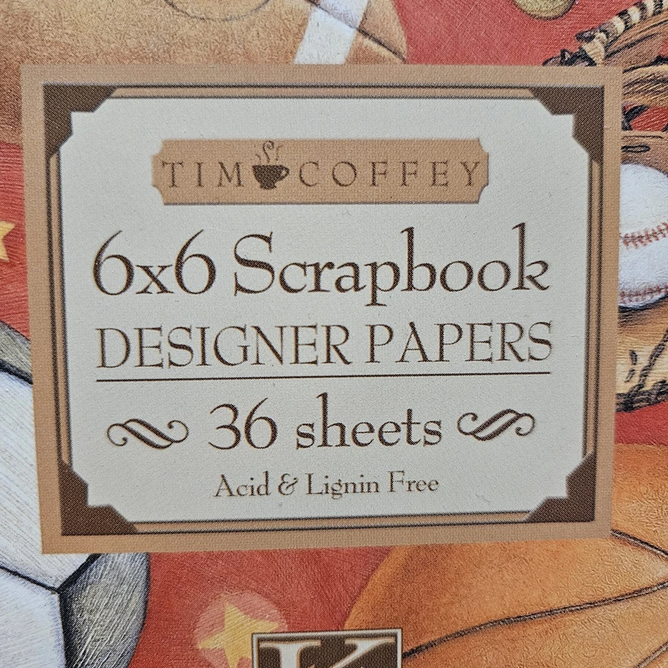 6x6 K & Company Personalized Sports Album & Matching 6x6 Designer Paper Pad New - Image 3 of 4