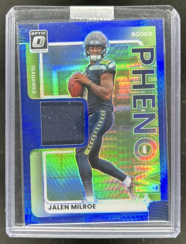2025 Donruss Optic Jalen Milroe Blue Hyper (RAW)