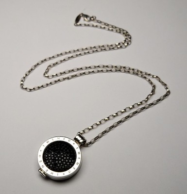 IMENSO BRANDED ITALY 925 STERLING SILVER HEAVY NECKLACE PENDANT LOCKET ON CHAIN