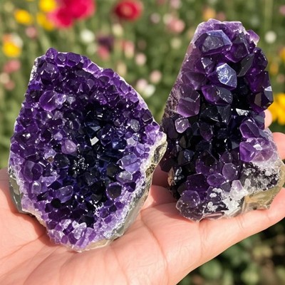Amethyst Crystal Quartz Cluster   80-100g Raw Healing Reiki Gemstone Specimen