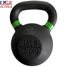 45lb Kettlebell Weight Full Body Workouts Strength Training Home Gym Exercise US