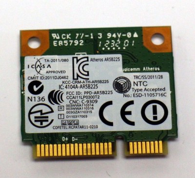 77-07741 Qualcomm Atheros AR5B225 Dell 0FXP0D DW1703  WLAN Modul WiFi