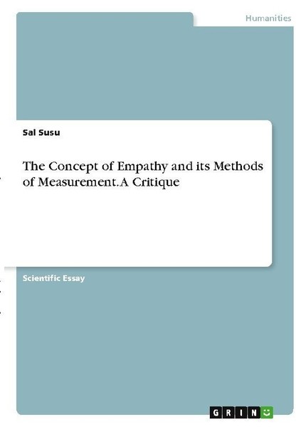 The Concept Of Empathy And Its Methods Of Measurement. A Critique Sal Susu-image