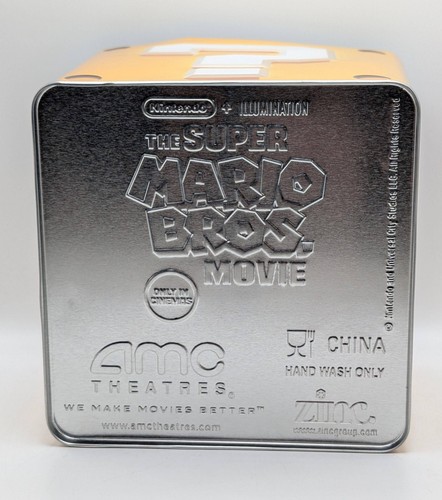 Super Mario Bros Film EDIZIONE LIMITATA Blocco Domande Popcorn Secchio Tin AMC - Foto 6 di 6