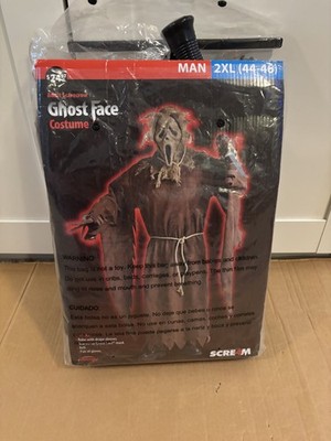 Ghost Face Scream 4 Burlap Scarecrow Halloween Costume Adult 2XL XXL Fun World