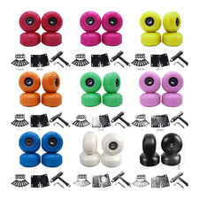 52x32mm 95A PU Skateboard Wheels 4 Pack for Street Park Double Rocker Boards