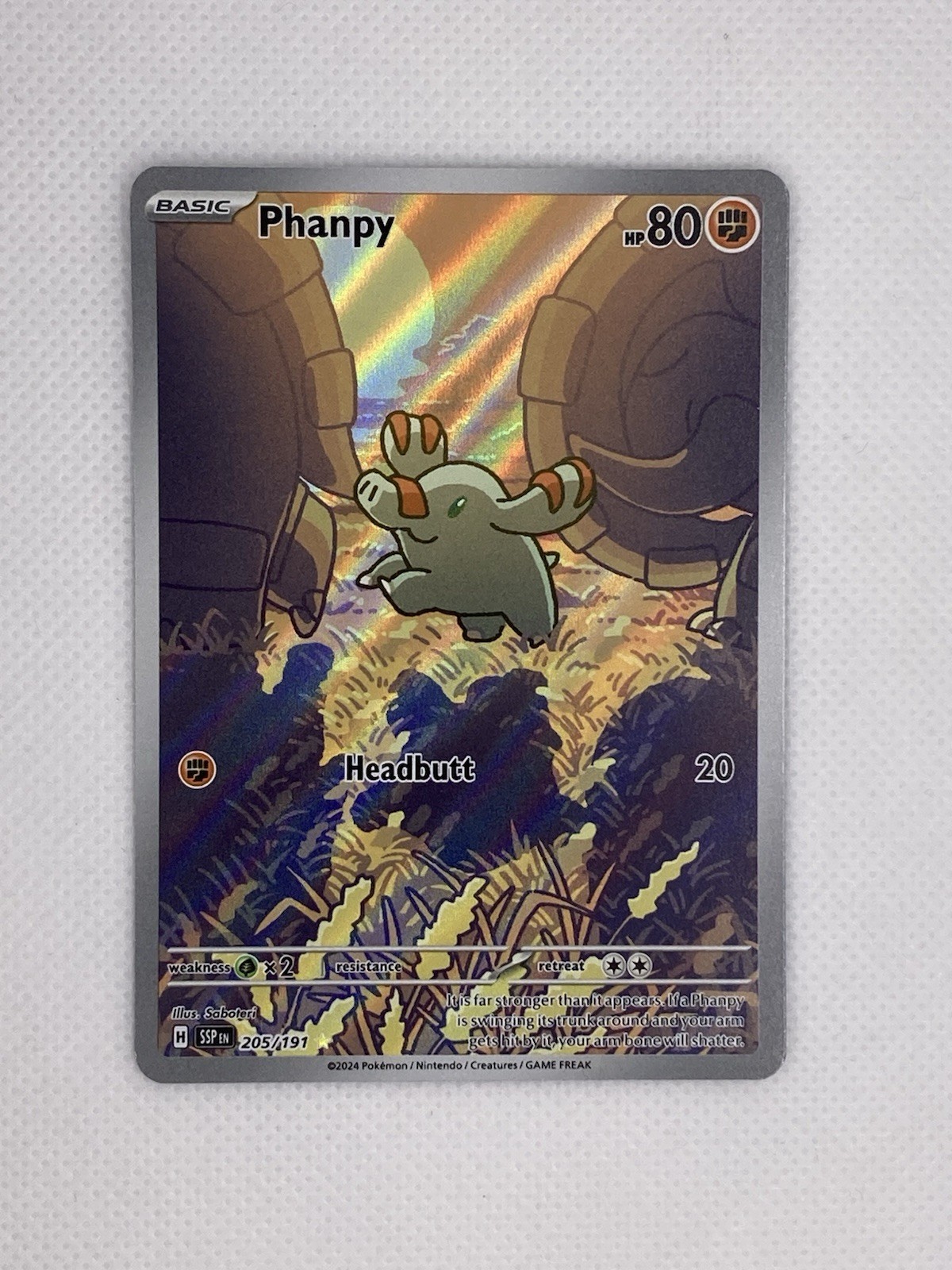 Phanpy #205 Pokemon Surging Sparks TCG