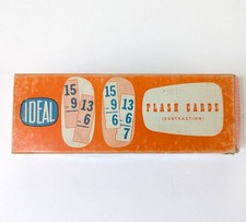 c1965 Ideal School Supply Co Flash Cards No 237 Subtraction Math Set with Box