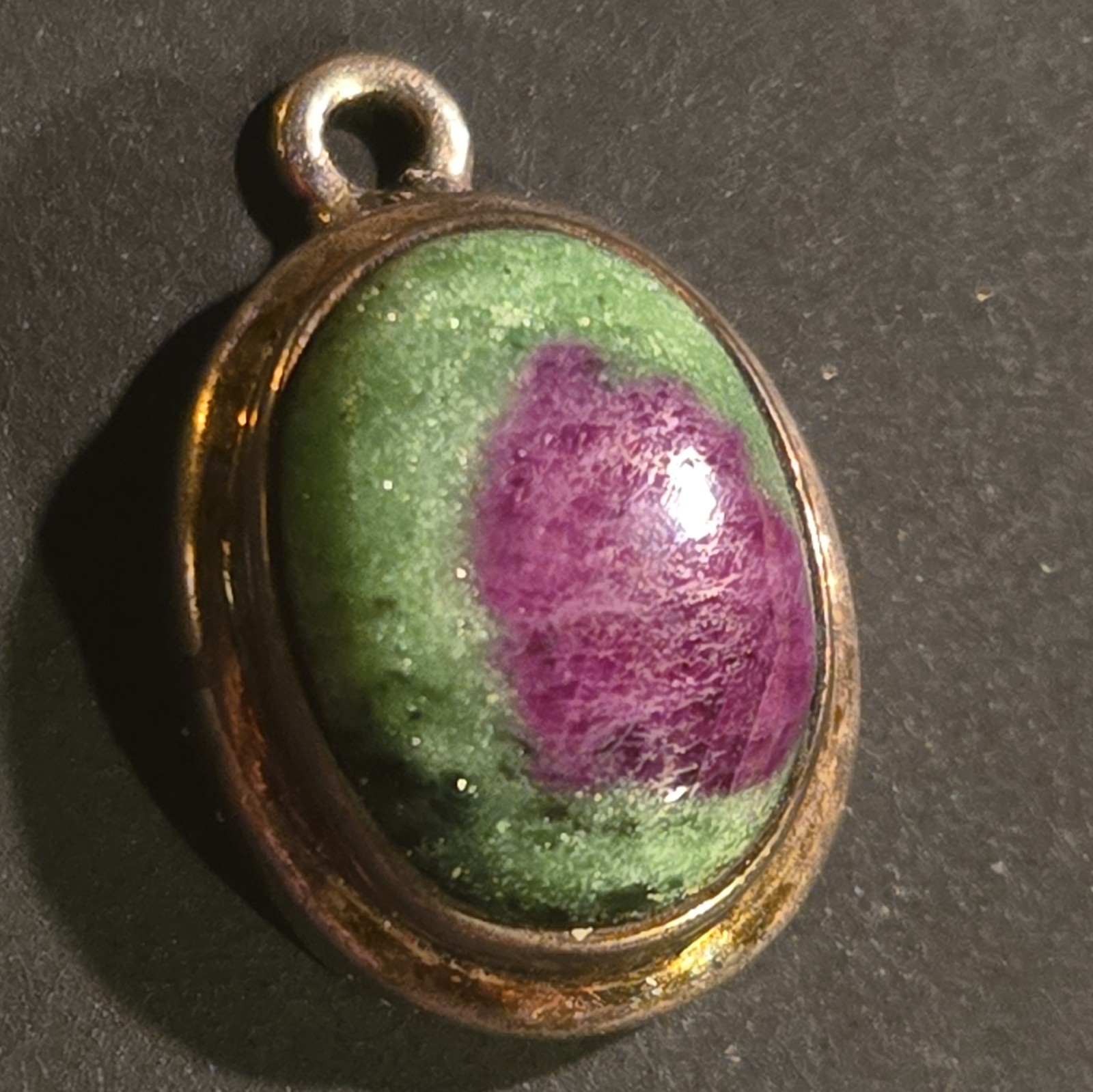 VTG Sterling Silver 925 Ruby Zoisite Natural Gems… - image 2