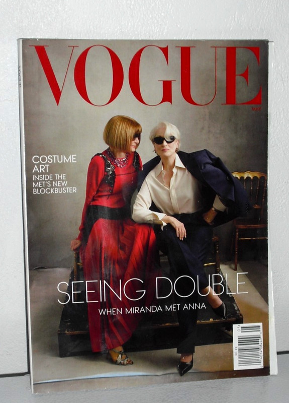 May 2026 US Vogue Magazine Meryl Streep Anna Wintour Devil Wears Prada 2 Fashion