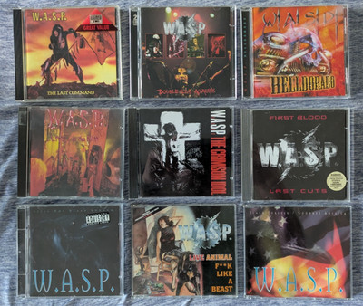 W.A.S.P. CD Sammlung, Metal, Live Animal, Still Not Black Enough, First Blood,..