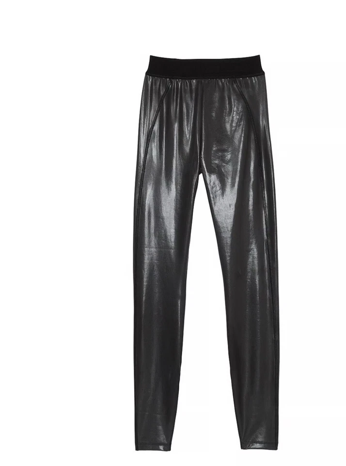 PINK Victorias Secret Ultimate High Waist Legging Womens Size XXL  Black Shine - Image 3 of 4