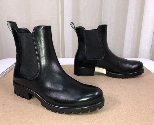 NUEVO ECCO Mujer Modtray Chelsea Cuero/Elástico Bota al Tobillo EE. UU. 9-9.5/EUR 40 Negro - Imagen 9 de 18