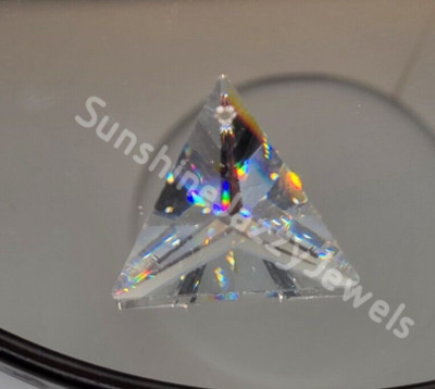 Swarovski Crystal Clear 30mm Triangle 8831 Pendant/ Prism; Reflects Rainbows