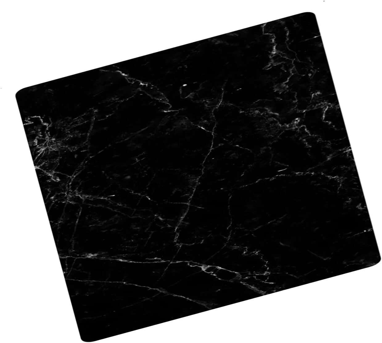 60X52Cm Black Marble Effects Universal Hob Cover Plate Tempered Glass Worktop