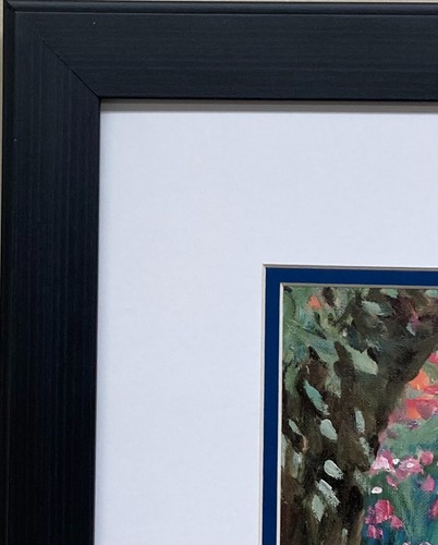 Corinne Hartley "Just Like Dad" New CUSTOM FRAMED Art Lithograph Golf Cute Kids - Picture 3 of 3