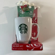 Starbucks Peppermint Hot Cocoa Holiday Gift Mug White NEW
