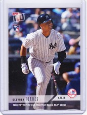Gleyber Torres Rookie Yankees MLB Debut Topps NOW Moment 112 on 4.22.18 2018 SP