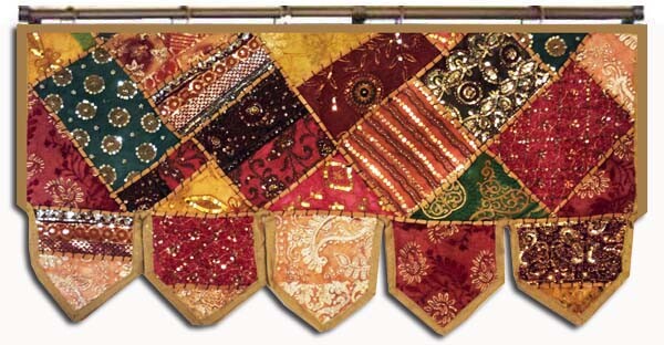 Indian Patchwork Embroidered Ethnic Door Decoration Valances Toran Wall Hanging