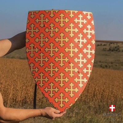 Medieval living history Heater Shield Buhurt wooden historically accurate shield