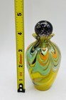 Perfume Bottle Multi-Color Swirl Art Glass with Matching Glass Stopper — photo 8