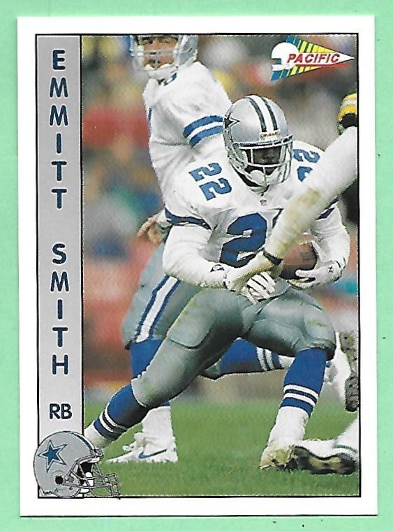 1992 Pacific Football Emmitt Smith #68 Dallas Cowboys👍