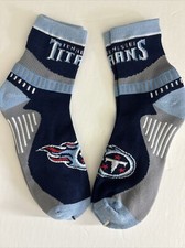 2 Pair Set  Tennessee Titans Adult Socks Lrg High Quality New Free Ship B3 