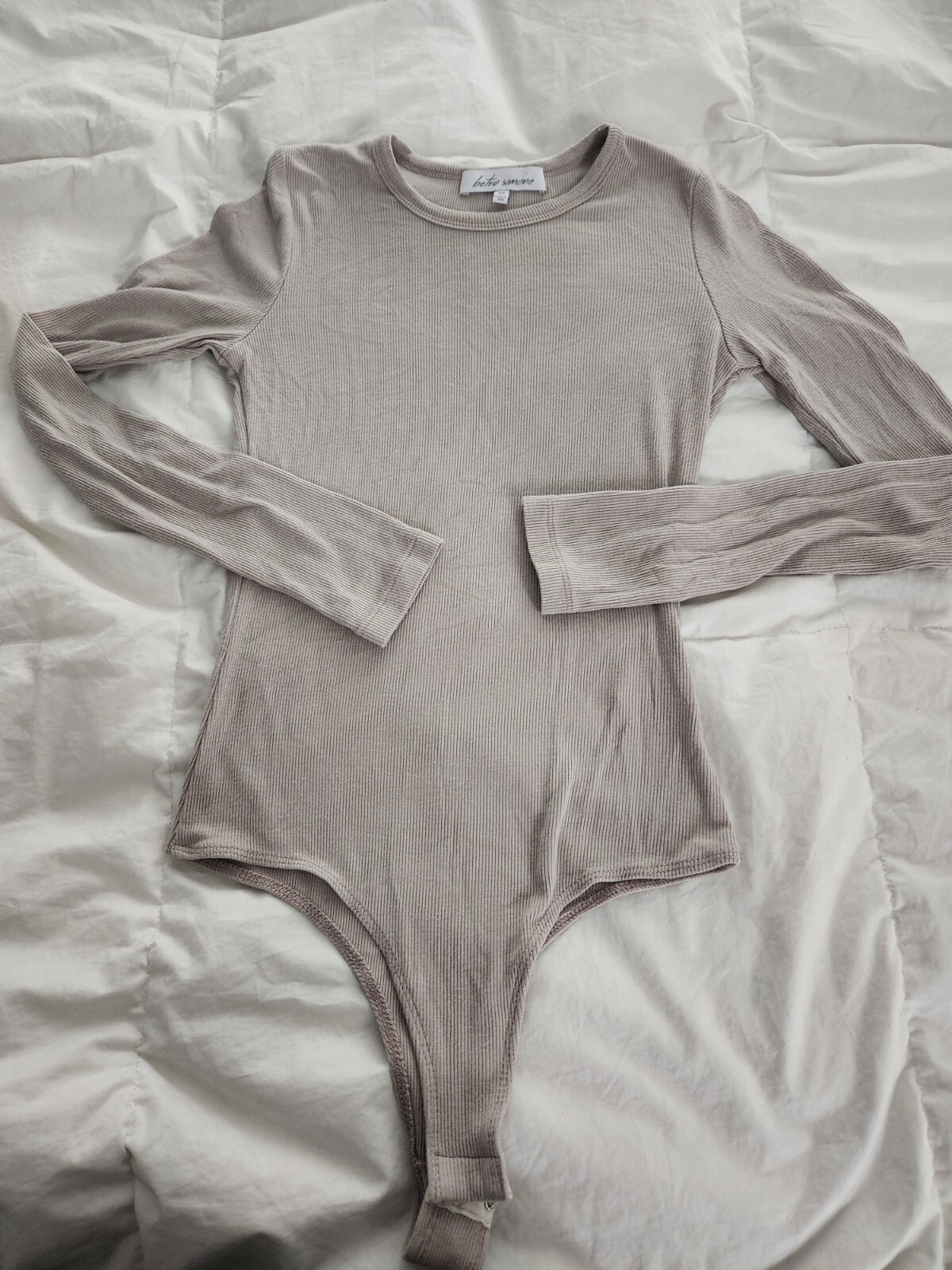 Betro Simone Ribbed Bodysuit Sz XS | eBay