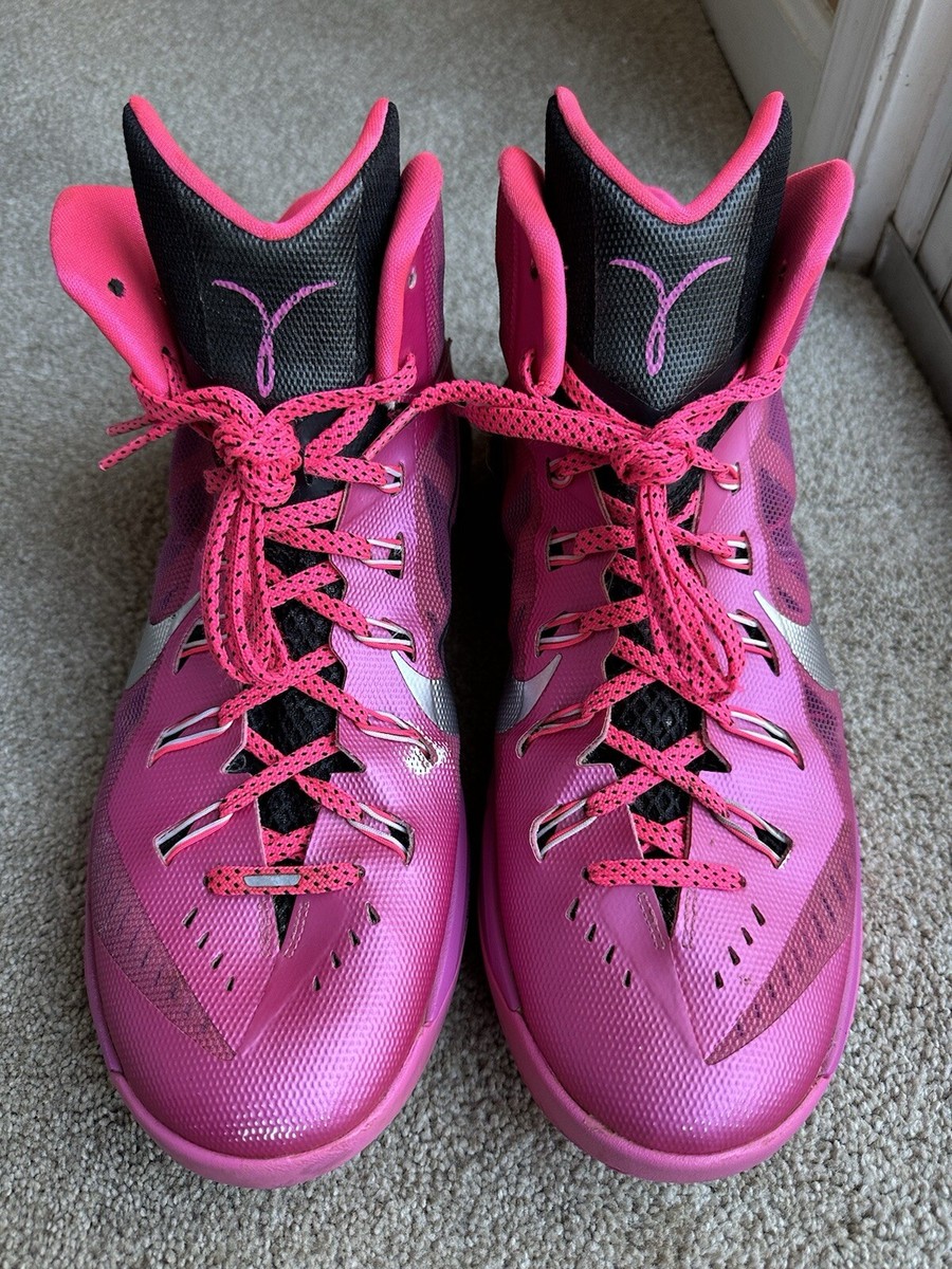 Mens GUC Pink NIKE HYPERDUNK 2014 Lunarlon Basketball Shoes size