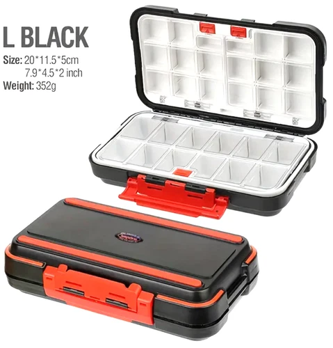 1x Fishing Lure Bait Tackle 2 Layer Storage Box Case Waterproof Compartments NEW - Picture 14 of 150