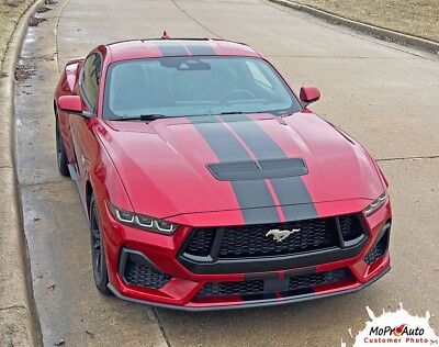  2024-2026 Ford Mustang GT EcoBoost Racing Stripes Decals Graphics PRO RALLY
