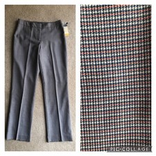 Vintage PENDLETON blue pink Wool straight trousers pants 8 USA