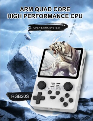 Powkiddy RGB20S 16GB + 64GB Handheld Weiß