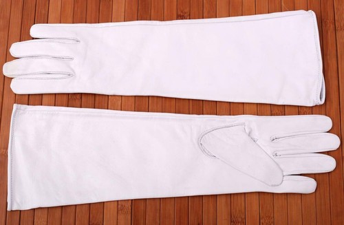 Women's Genuine Sheep Leather Long Opera Evening Dress Gloves (50 cm). - Picture 6 of 34