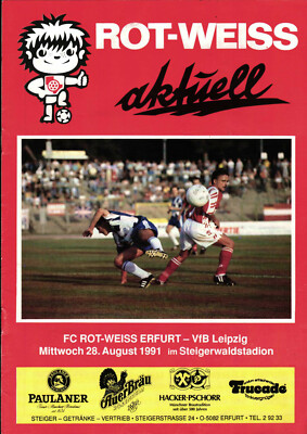 II. BL 91/92 FC Rot-Weiss Erfurt - VfB Leipzig, 28.08.1991