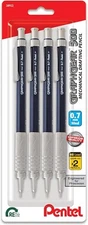 Pentel GraphGear 500 Mechanical Drafting Pencil, 0.7mm, Blue Barrel, Pack of 4
