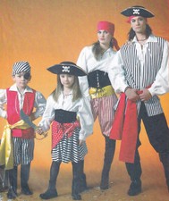 McCall's 4952 Pirate Costume Adult Sz S M L XL Halloween